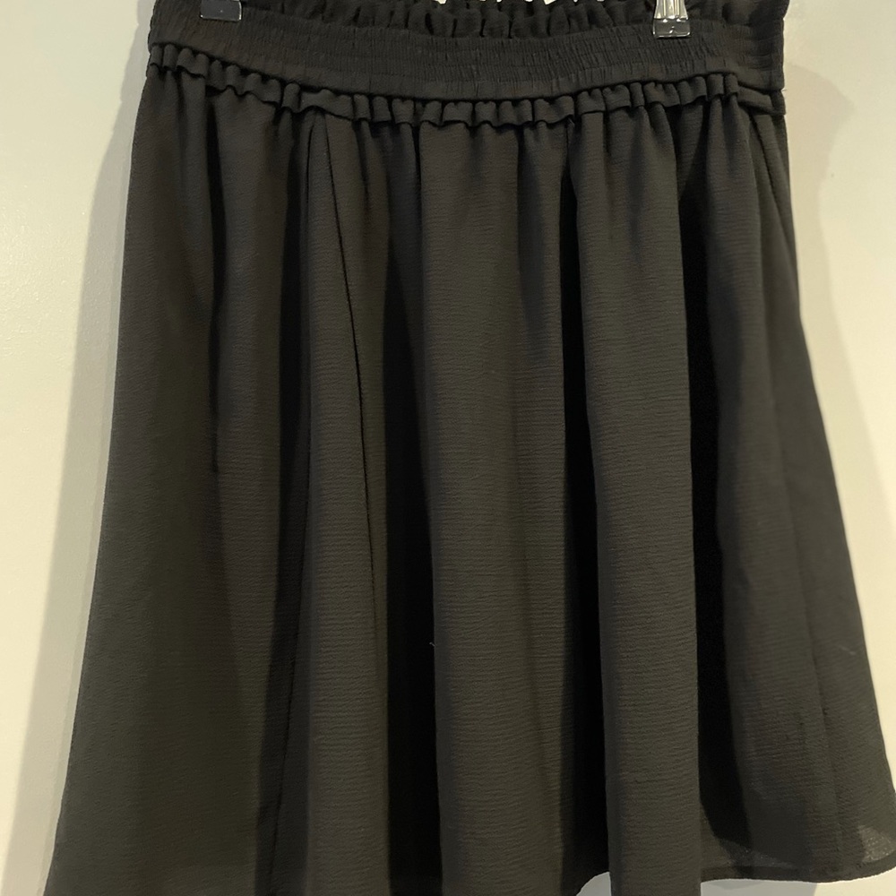 French Connection Black Flowy Mini Skirt